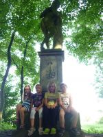 Dorfführung mit den Kindergartaen Schulkindern